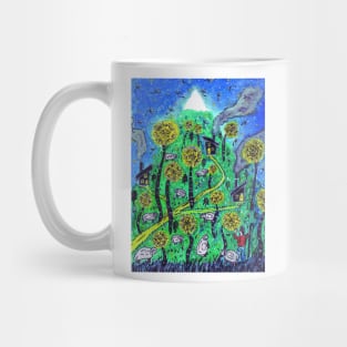 Dandelion mountain Mug